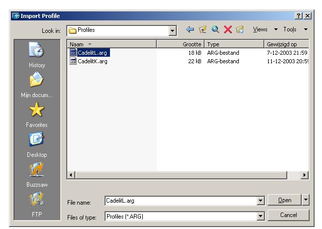 4 Import menuprofielen 1 Start AutoCAD 2010. 2 Plaats de cursor op de commandoregel en klik met de rechter muisknop. 3 Kies de opdracht Options 4 Kies in de dialoogbox Options de tab Profiles (fig.
