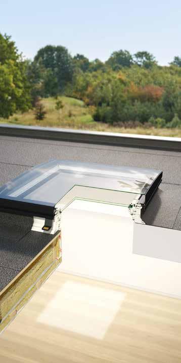 De constructie zorgt ervoor dat de temperatuur van het vensteroppervlak aanleunt bij de temperatuur van de ruimte om warmteverlies te minimaliseren.