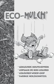 EN71-8 ECO - MULCH Houtsnippers - copeaux de bois per zak van 100 lit. - par sac de 100 lit. (ref.