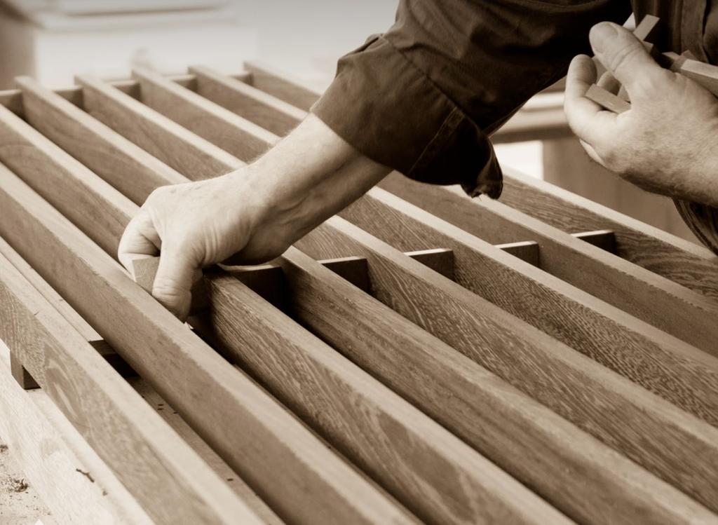 uitvoering door vakmensen handenarbeid en stielkennis mensen met vakkennis en passie voor architecten en studieburelen mens en machine