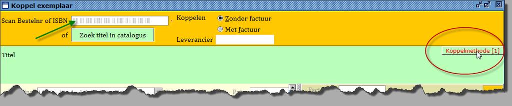 5.4 Koppelen Koppelen wil zeggen: een nieuw exemplaar koppelen aan een titel. U kunt alleen een nieuw exemplaar koppelen als de titel al bestaat.