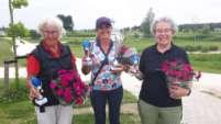 Marcia Bosch won voor het 2 e achtereenvolgende jaar. Op de 2 e plaats kwam Trudy Kooijman en 3 e werd Janny den Bakker. Op zaterdag 29 juli a.s. vindt het clubkampioenschap voor de lage handicappers plaats.