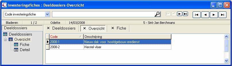 1 Investeringsfiches Het bestuur van de eredienst moet voor elke investering een investeringsfiche opmaken waarop de planning wordt opgenomen en het verloop van de investering kan worden gevolgd. 1.