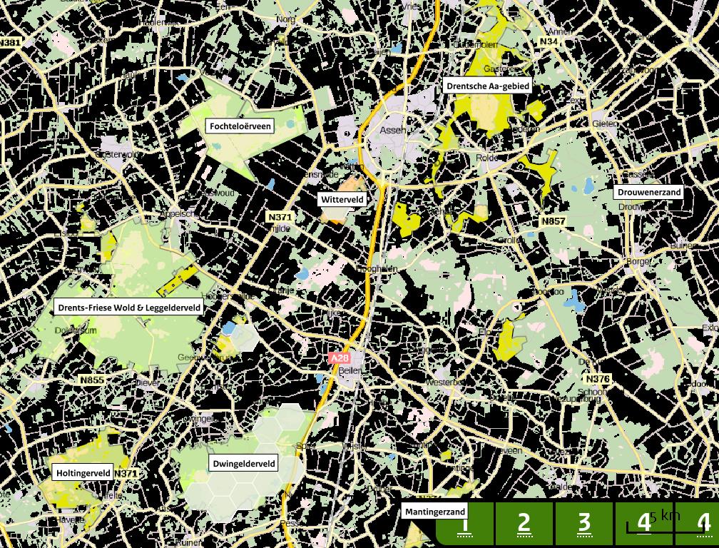 Berekening voor Depositie natuurgebieden Hoogste projectverschil Hoogste projectverschil per