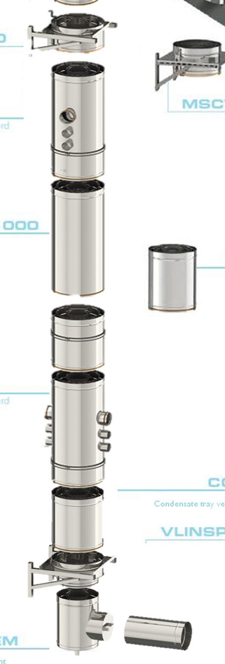 support Overgangstuk bodem Condensate tray