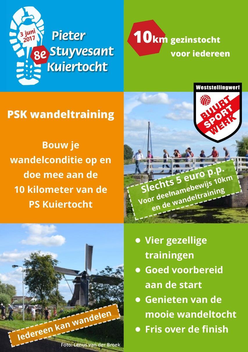 Trainen met het hele gezin voor de Pieter Stuyvesant Kuiertocht Op zaterdag 3 juni is de Pieter Stuyvesant Kuiertocht (PSK).