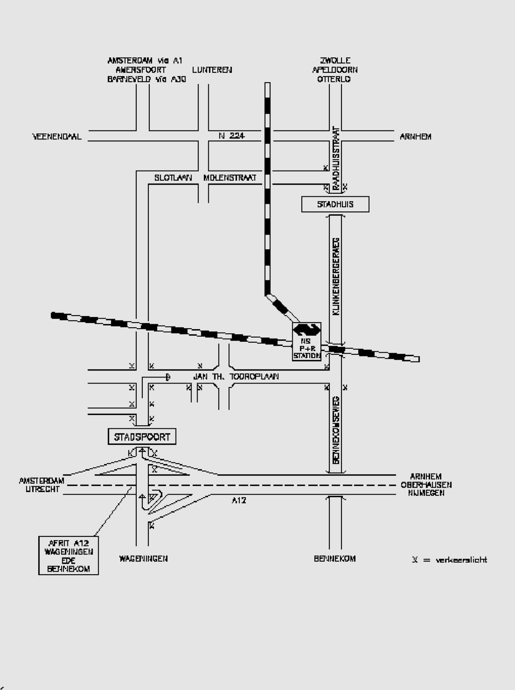 plattegrond routebeschrijving hotel & congrescentrum