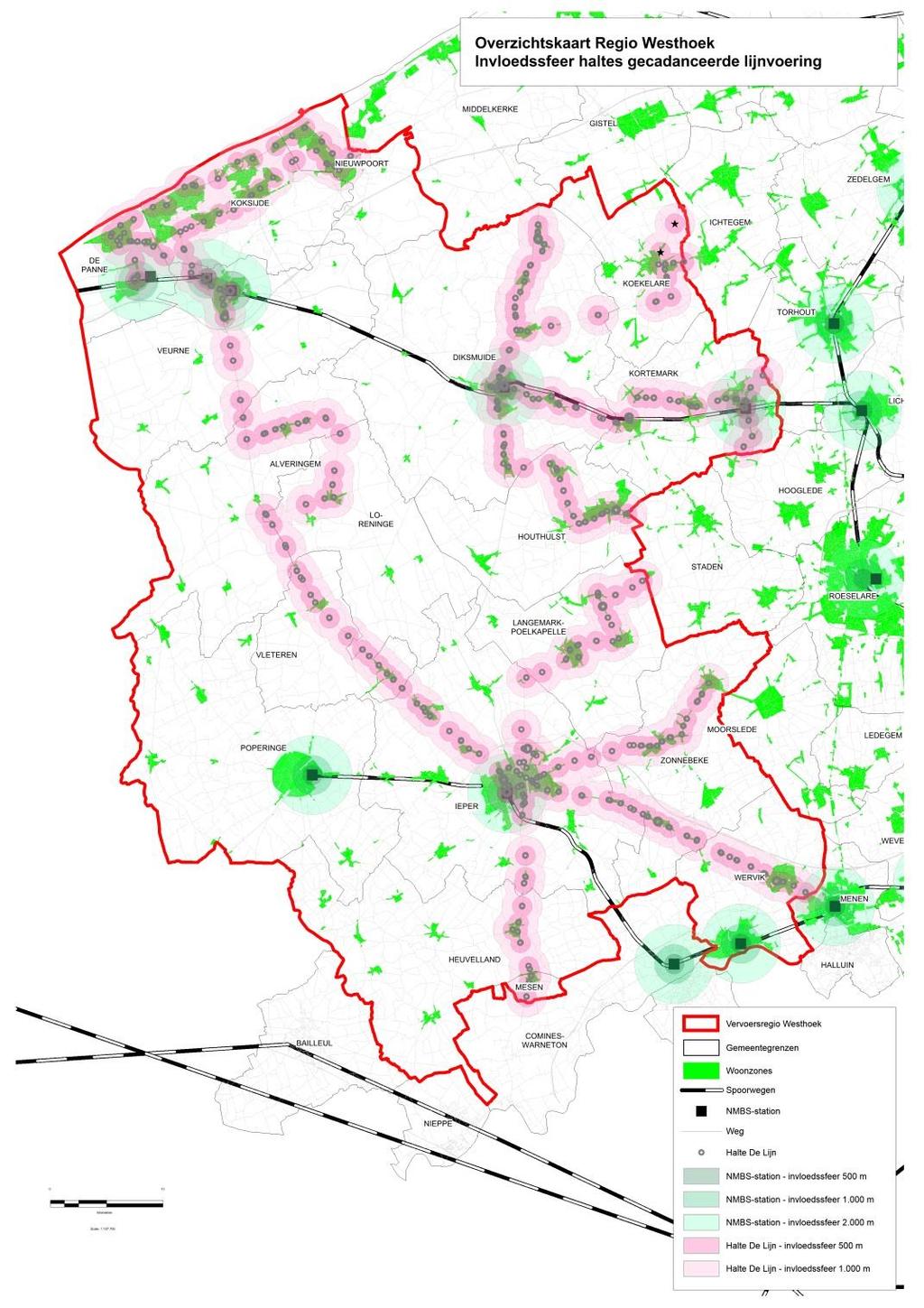 7 Impact bediening regio Het nieuwe netwerk is gebaseerd op potentieel en structuur/coherentie van het netwerk. De normen basismobiliteit zijn niet meer van toepassing.