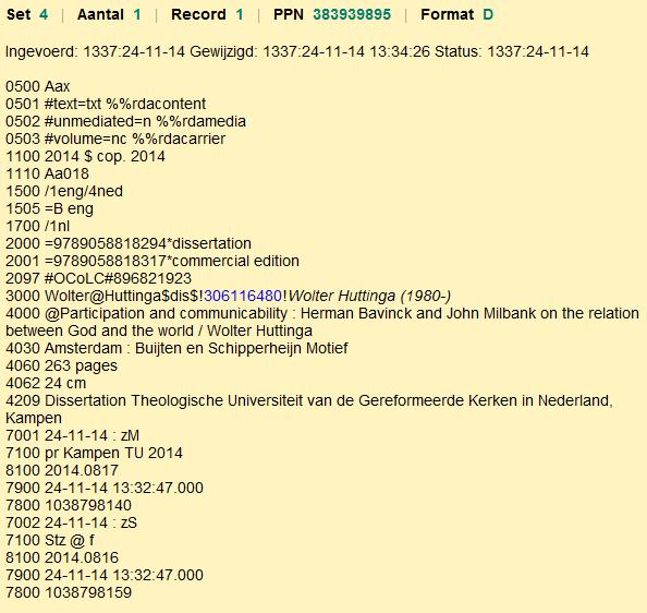 7.3 Voorbeeld van