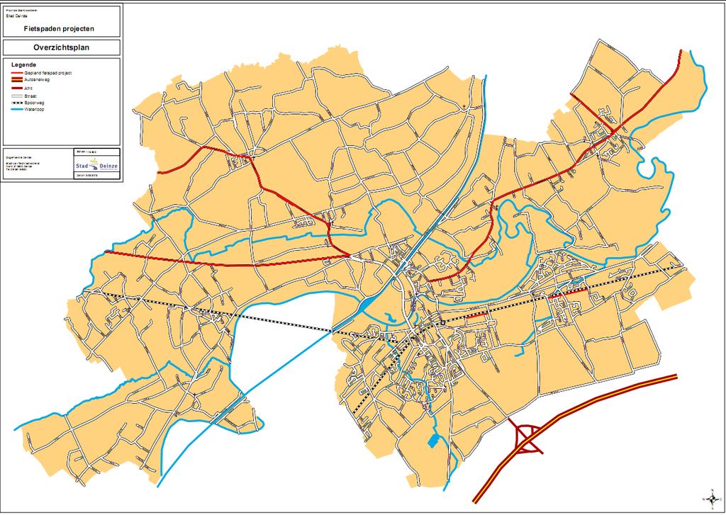 Probleemomschrijving fietsnetwerk Plannen voor fietspaden langs: N35 Tieltsesteenweg N409 Vinktstraat Aarseleweg N466