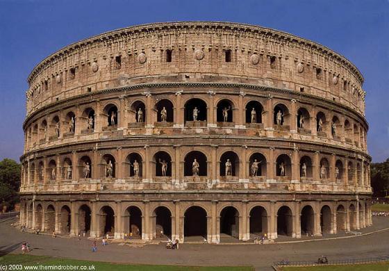Colosseum in Rome;