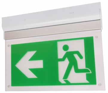 Opbouw Hang Noodverlichtingsarmatuur 3W Noodverlichting NIEUW Met de DecaLED Opbouw Hang Noodverlichtingsarmatuur 3W kunt u vluchtwegen markeren middels een hangend pictogram.