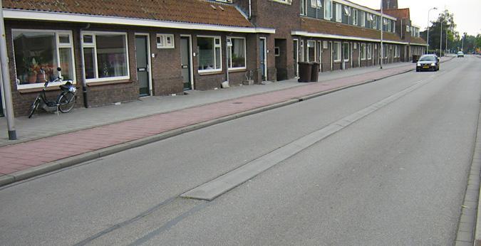 Niet alleen de verhoging op zich maar ook de kopse kant van de verhoging leveren gevaar op.