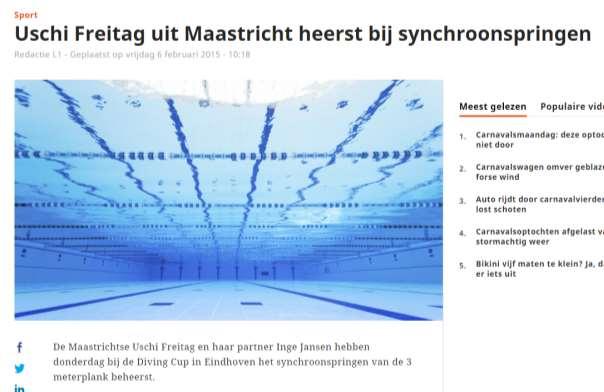 1Limburg (Nederland) Artikel over Uschi Freitag en Inge Jansen en hun duosprong. http://www.