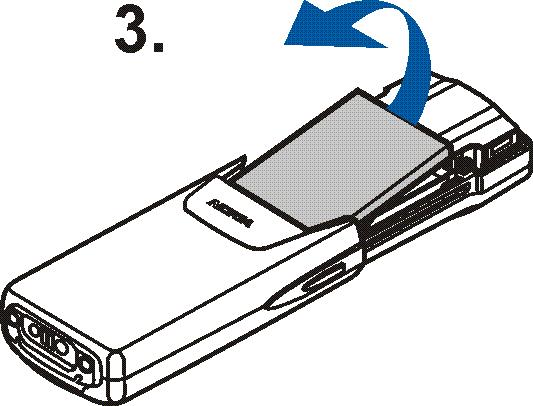 2. Plaats de telefoon met de achterzijde naar boven en gebruik een puntig voorwerp om de ontgrendelingsknop in te drukken.
