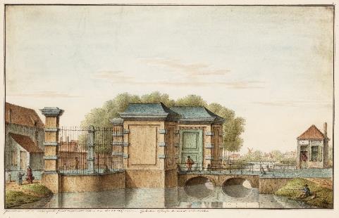 Winketpoort, afgebroken in 1843 Paviljoen ter vervanging van