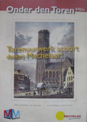 Torenuurwerk gemaakt 1707 restauraties 1771, 1823, 1871-1874 ca. 1899: terug in zeer slechte staat August Van Haesendonck: weg ermee!