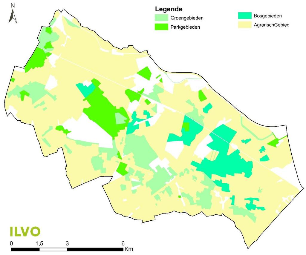 Bulskampveld Kaart: Gewestplan open ruimte bestemming landschapspark Bulskampveld 14,1 60,9 11,4 7,4 6,2 Andere