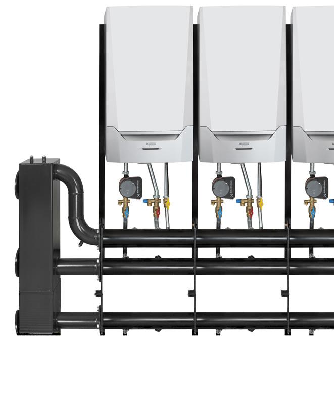 Quinta Pro & Ace Cascadesystemen é professionele standaard e Remeha Quinta Pro en Quinta Ace zijn uitermate compacte, modulerende HR-gaswandtoestellen.