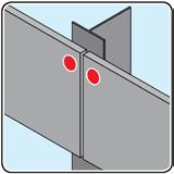 Speciale zelftappende schroeven Roestvast staal A2 Bevestigingen van metalen profielen en gevelplaten op stalen of aluminium onderconstructies 2,0 mm Bevestiging op aluminium onderconstructies 2,5 mm