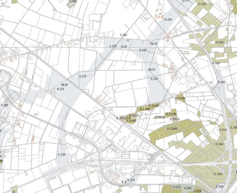 Afbeelding 17. Uitsnede kaart Stimuleringsplan Natuur, Bos en Landschap. - 3.4.