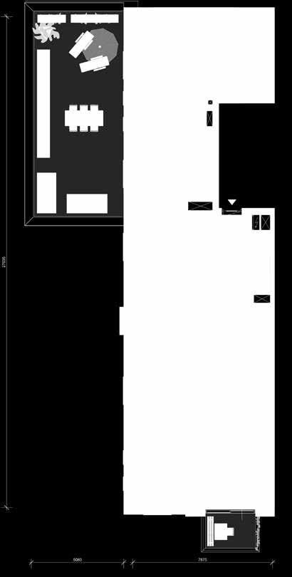 Eigen berging in kelder Toegang tot lift Slaapkamer met frans balkon PENTHOUSE TYPE C Inspiratieplattegrond westzijde 5 e verdieping Dit vierkamerpenthouse over de gehele lengte van het Hamhuis biedt