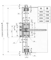 SPANJOLETSLUITING Voor invallende deuren 3 externe vasthechtingspunten 