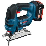 48 Professioneel blauw elektrisch gereedschap 1 Andere Lithium-Ion-accumachines 14,4/18 volt Accudecoupeerzagen Accucirkelzaag Accudecoupeerzagen GST 14,4 V-LI GST 18 V-LI Productvideo Accuspanning