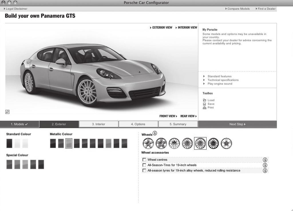 Met uw computer, een internet aansluiting en de Porsche Car Configurator. Bezoekt u onder www.porsche.nl de Porsche Car Configurator. gedetailleerde kijk achter de coulissen.