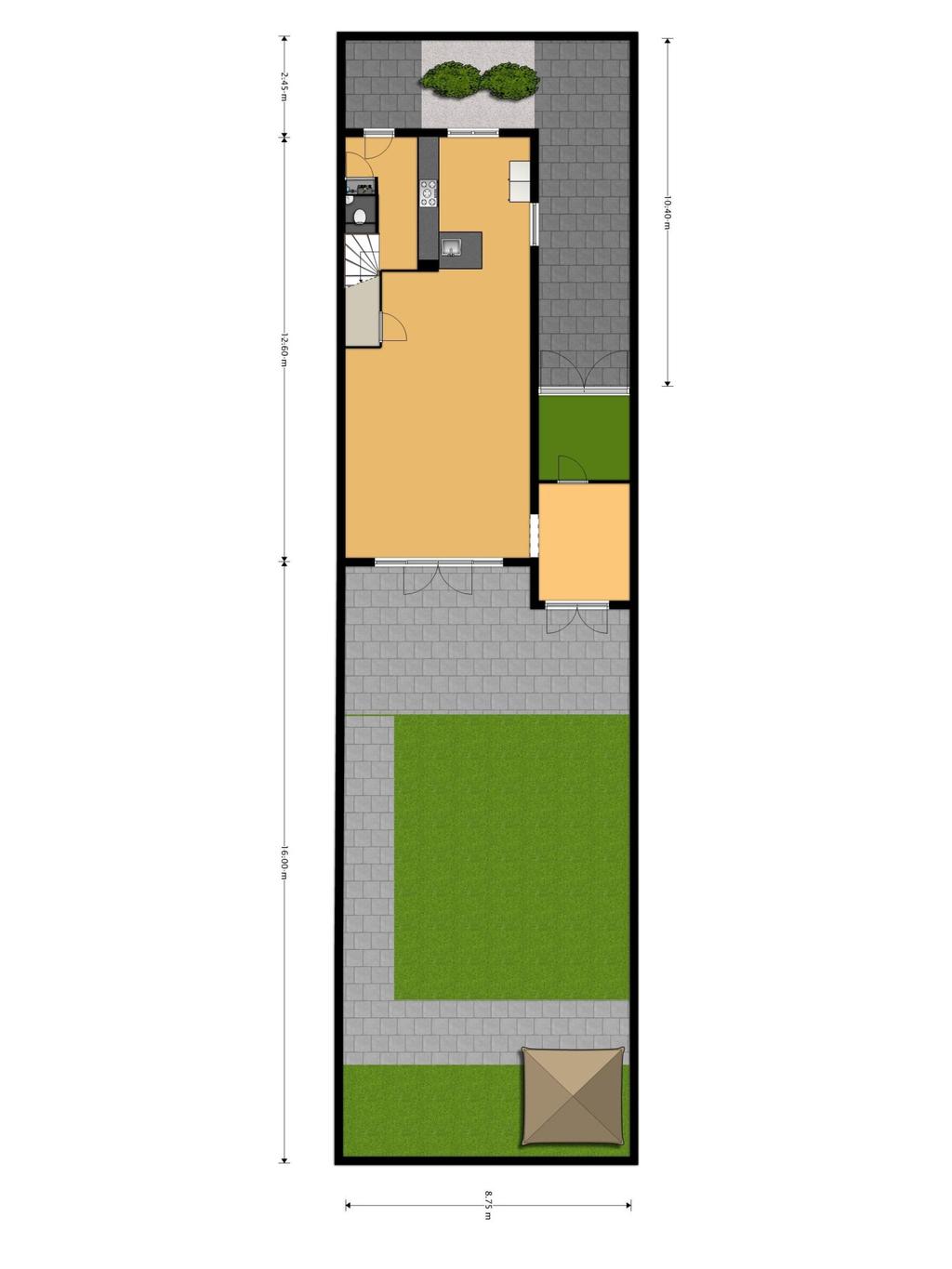 Plattegrond 22 Dit is een schetsmatige weergave van de indeling,