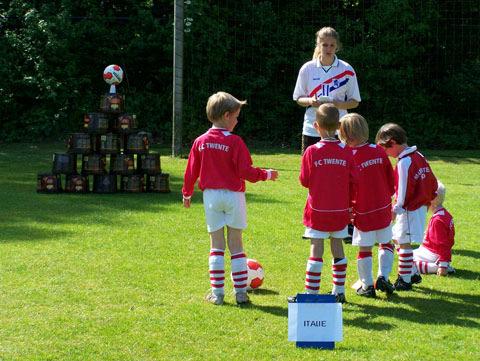 wereld waarbij de spelers met hun paspoort verschillende