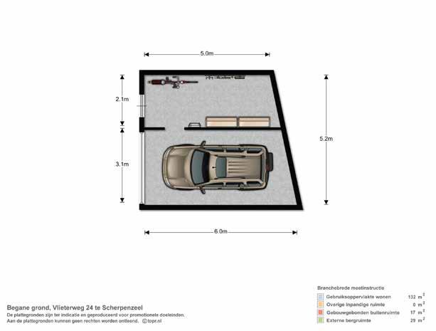 2046 Vijverlaan 1766 Uittreksel Kadastrale Kaart 3312 22 t/m 26 2876 2875 Uw referentie: gve 2584 3313 3257 Plattegrond garage, aan deze tekeningen kunnen geen rechten worden ontleend.