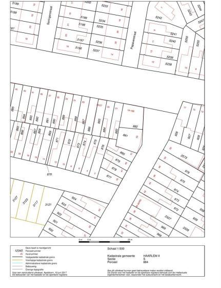 Kadaster Kadastrale gegevens Adres Pijlslaan 23 Postcode / plaats 2014 TK Haarlem Gemeente HAARLEM II