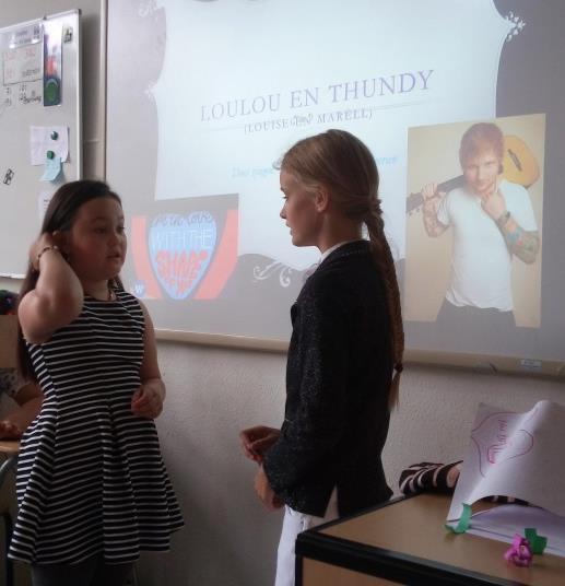 Als klant mochten we winkelen bij groep 8 in het kader van