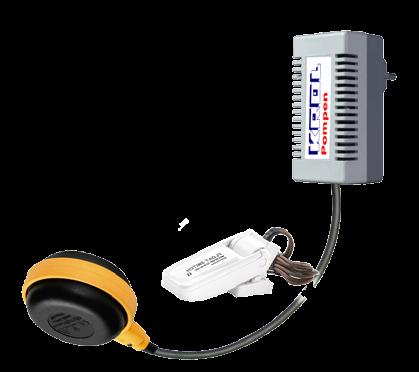 12-24 -230 v 95,- Geluid alarm melder Voor hoog Laag water Bij stroom uitval, werkt de geluidmelder d.m.v. ingebouwde 9 volt batterij.
