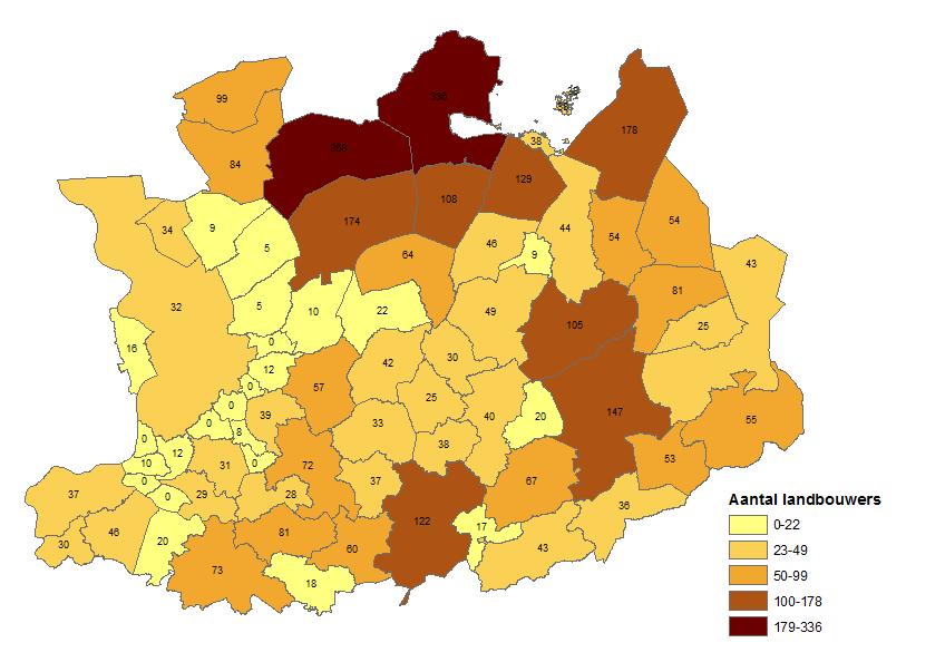 Landbouw in de provincie Antwerpen Algemeen Dienst Landbouw- en Plattelandsbeleid, provincie Antwerpen In 2015 zijn 3.600 landbouwbedrijven actief in de provincie Antwerpen.