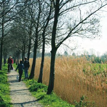 > Beleidskader < Zoveel mogelijk wordt aangesloten op bestaande (recreatie) netwerken en verblijfsconcentraties van bewoners (ommetje om de (dorps)kern) en toeristen.