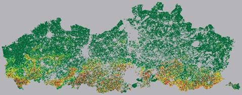 Bodemerosie in Vlaanderen in 22 niet-erosieve oppervlakken (bebouwing, wegen, water) < 1 ton/ha/jaar 1-2 ton/ha/jaar 2-5 ton/ha/jaar 5-1 ton/ha/jaar 1-2 ton/ha/jaar > 2 ton/ha/jaar 5 1 2 Bron: