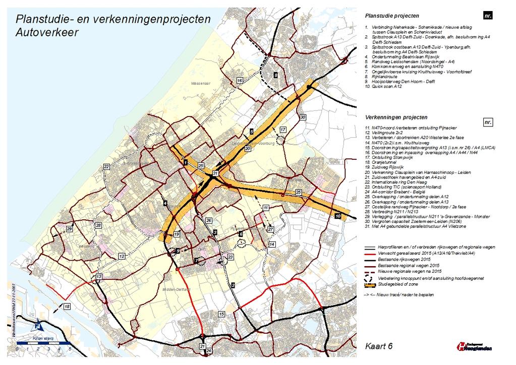 (sluip)verkeer. Pijnacker-Nootdorp onderzoekt momenteel de mogelijkheden en de effectiviteit van verkeersmaatregelen in de locale hoofdverkeersstructuur. Onderzoek wordt begin 2008 afgerond.
