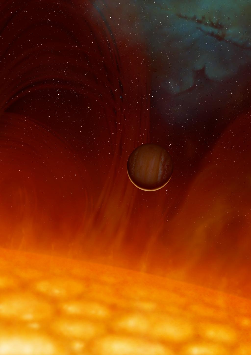 ! Comment ont les exoplanètes survécus la phase géante rouge Exoplaneten rond