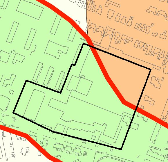 Op de kadasterkaart uit 1811-1832 is het plangebied onderdeel van een heidegebied ten noorden van Assen. De onderzoekslokatie wordt doorsneden door twee kleine waterlopen (zie Figuur 4).