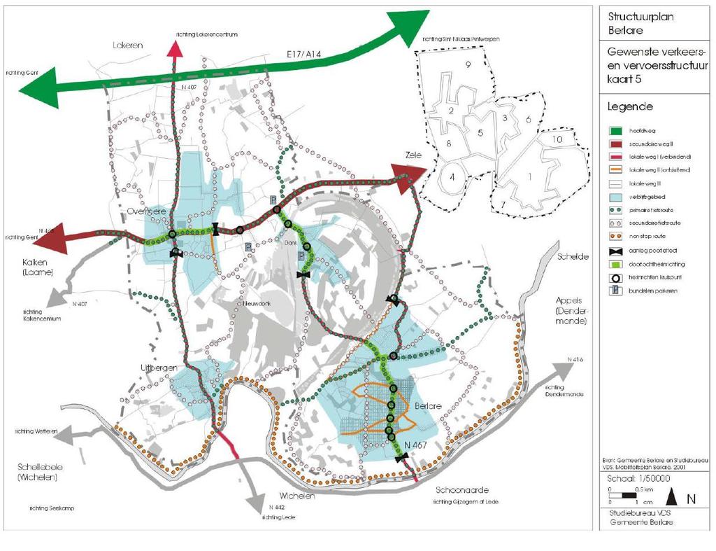 Figuur 1: Recreatieve wandel- en fietsroutes Masterplan Donkfront De oevers van het Donkmeer langs de Brielstraat en de Donklaan zijn de fysieke link tussen het landschap en de horeca.