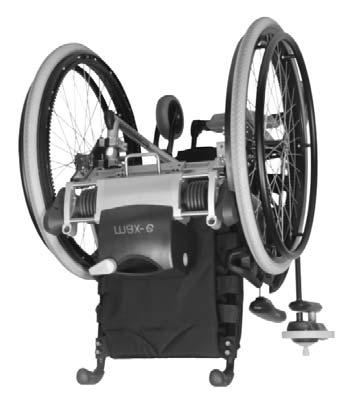 1 Inleiding Met de max-e maakt u van een handbewogen rolstoel op een snelle en eenvoudige manier een volwaardige elektrische rolstoel.