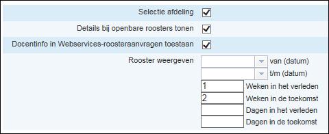 WebUntis basispakket 50 afbeelding 54 Docentinfo in Webservices-roosteraanvragen toestaan U kunt hier instellen of via een webservice, zoals de app Untis Mobile, bij de roosterweergave ook de