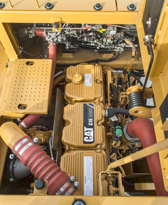 De Cat C15 ACERT-motor voldoet aan de emissienormen EU Stage IV, U.S. EPA Tier 4 Final en Korea Tier 4 zonder onderbreking van uw werkproces. U hoeft alleen de motor te starten en kunt aan het werk.