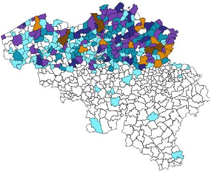 (HART-)LONGTRANSPLANTATIE Transplantatieactiviteiten Ten opzichte van 214 is het aantal ingrepen weer toegenomen. Er werden alleen maar dubbel-longtransplantaties uitgevoerd.