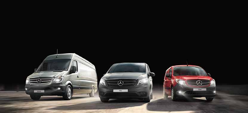 Als beste uit de bus. De Mercedes-Benz bestelwagenrange.