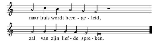 2. Al wie verbijsterd zwierven ver buiten heg en steg en haast van honger stierven, neervallend langs de weg, geen thuis, geen toevluchtsoord was hun nabijgekomen, had Hij hen niet gehoord en bij de