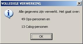 IX. Controle Totaal & Totaal X-1 (deel 1) 1. Indien geen «error» na het verwerken van de gegevens gebeurt de Cntl => bewaren/opslaan 2.