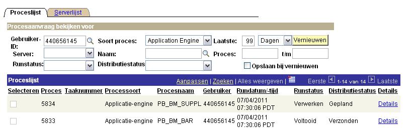 Stap 8 : Beide bestanden zijn niet samen beschikbaar of gelijktijdig afhaalbaar: Het